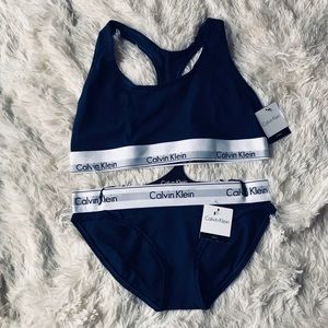 Modern Cotton Panty (Small) Bralette (Large) Set